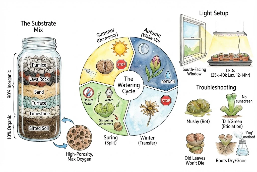 Conceptual condition-based Lithops care framework