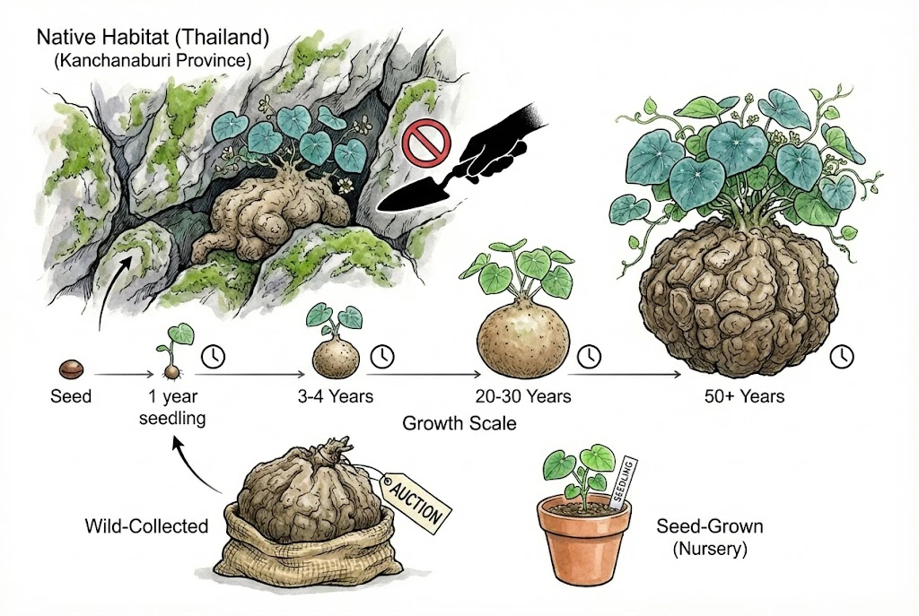 Illustration conceptuelle des questions sur la provenance d’une plante