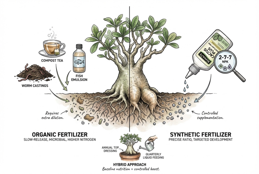 Comparaison conceptuelle des catégories d’engrais