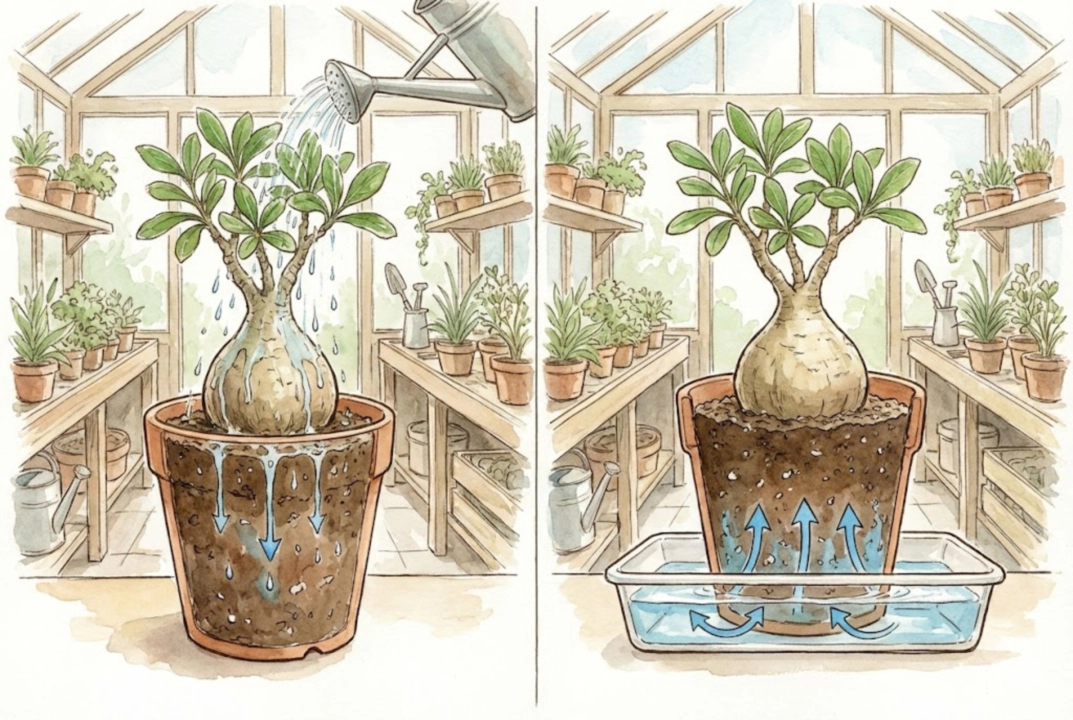 Top-Down vs. Bottom Watering: The Best Method for Caudex Plants