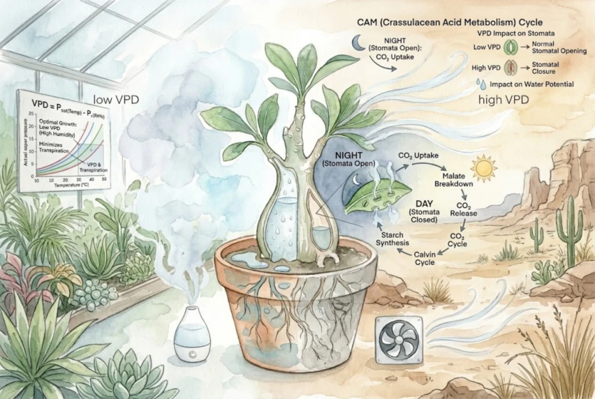 How VPD for Caudex Plants Prevents Rot and Shriveling