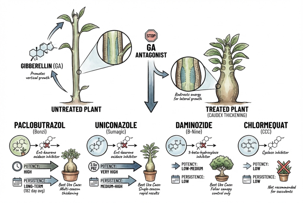Comparison of plant growth regulator classes