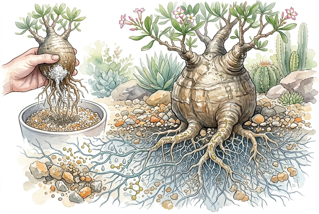 Why Caudiciforms Need Mycorrhizae (AMF) to Thrive in Gritty Soil