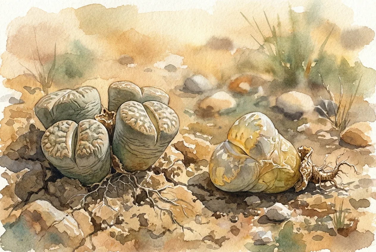 Lithops Summer Dormancy or Rot? The Squeeze Test