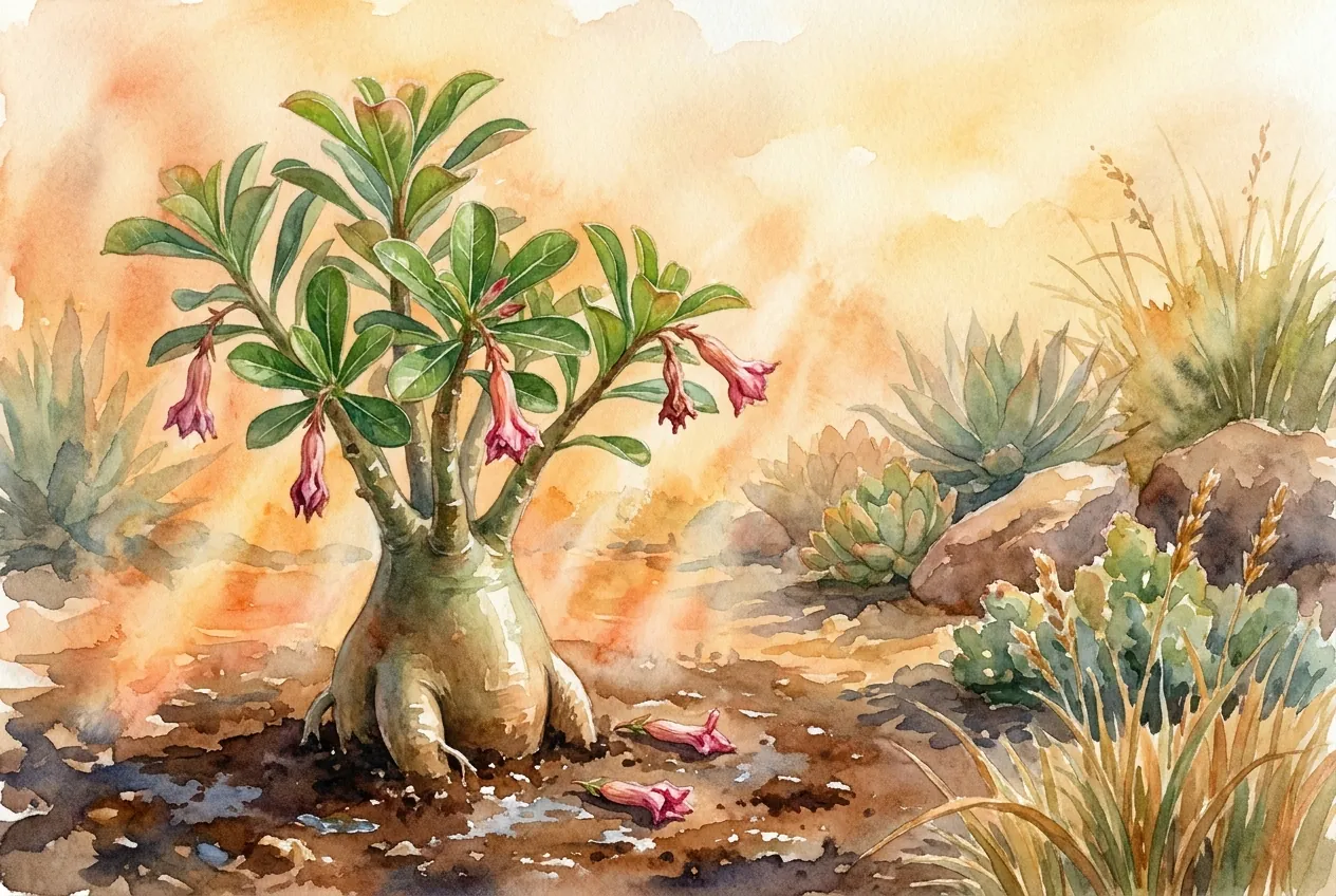 Why Your Adenium Drops Flower Buds in Heat (Bud Blast)