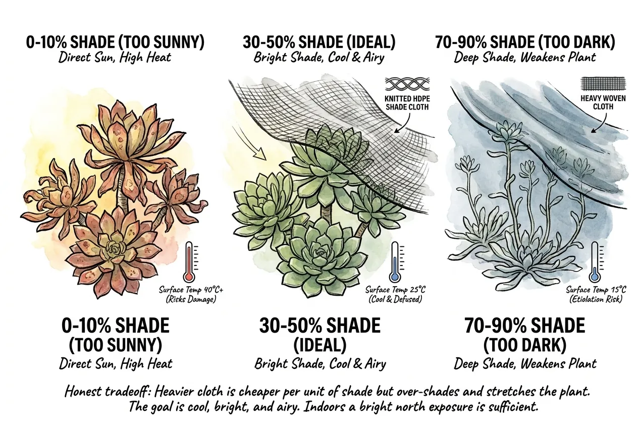 Place a dormant caudex where light, surface heat, and airflow can be controlled