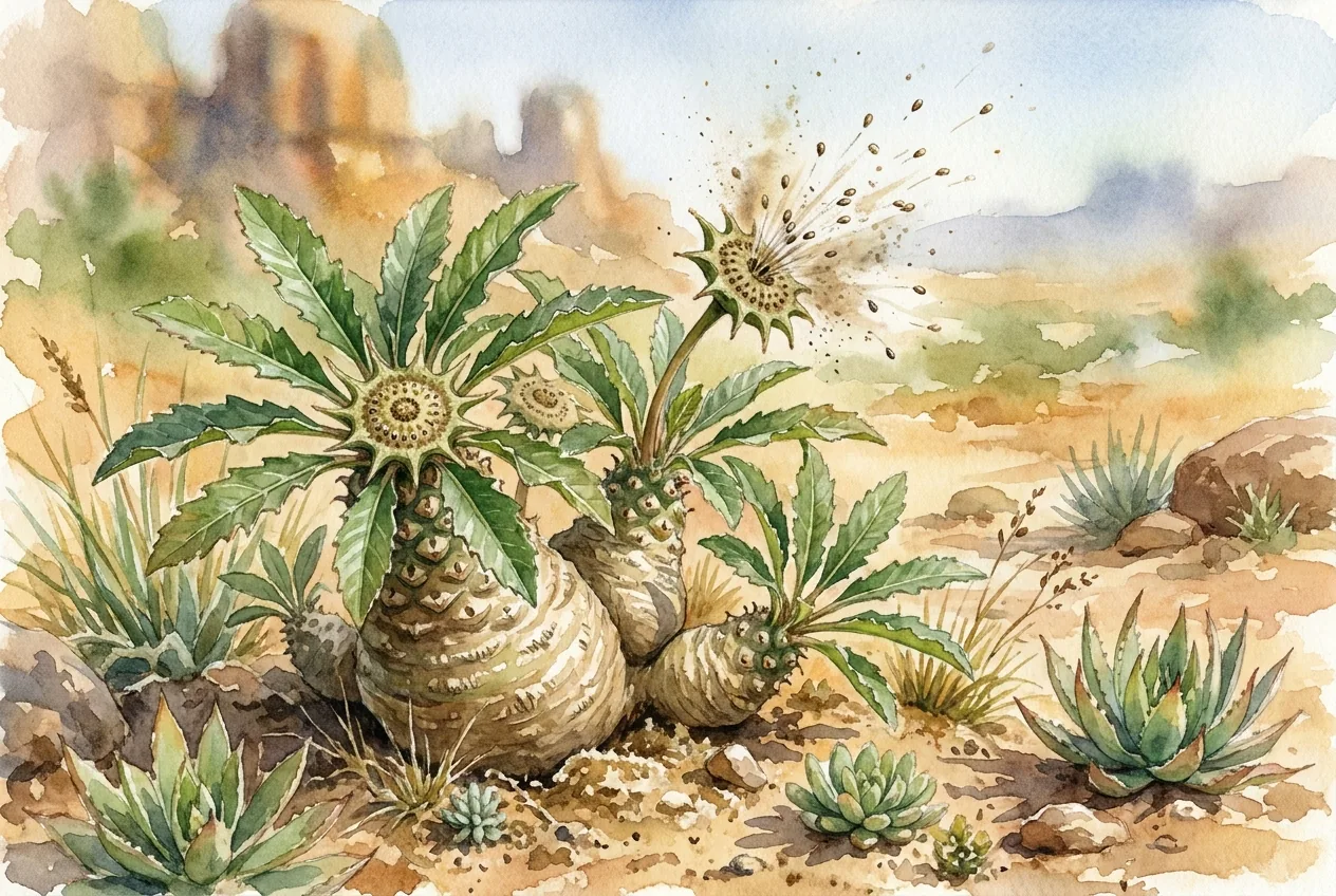 Dorstenia foetida Seed Discs: Catch Them Before They Release