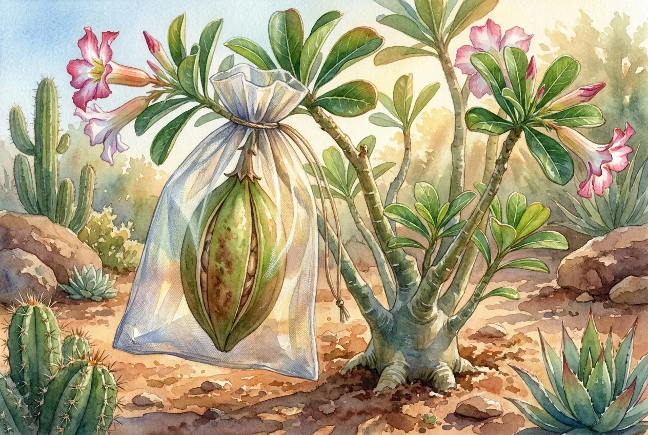 Bagging Adenium Seed Pods: The 70-Day Catch Window