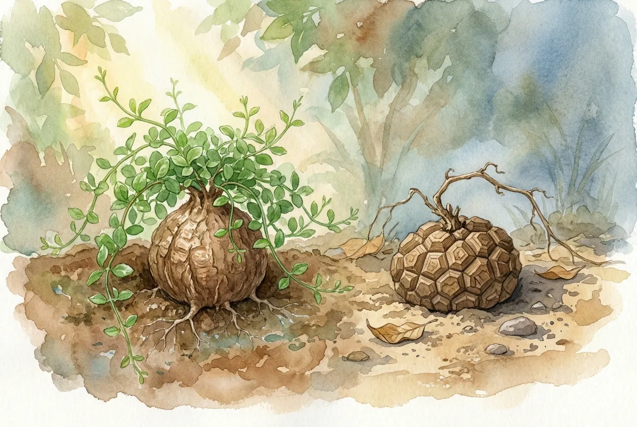Why Fockea and Dioscorea Won't Break Dormancy