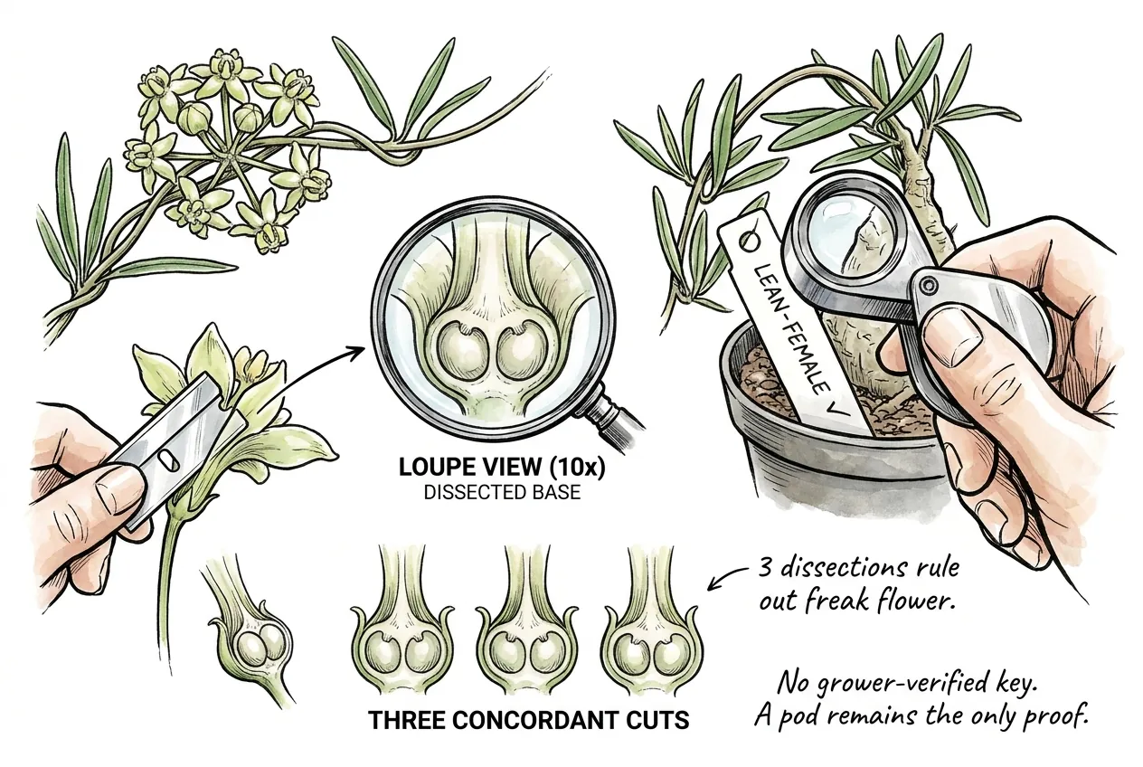 Botanical illustration for: A Loupe Check Gives You a Lean, Not Proof