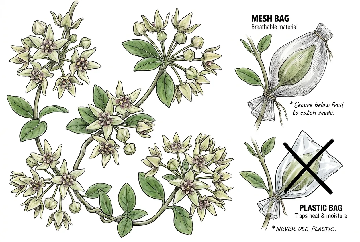 Botanical illustration for: Mesh, Never Plastic