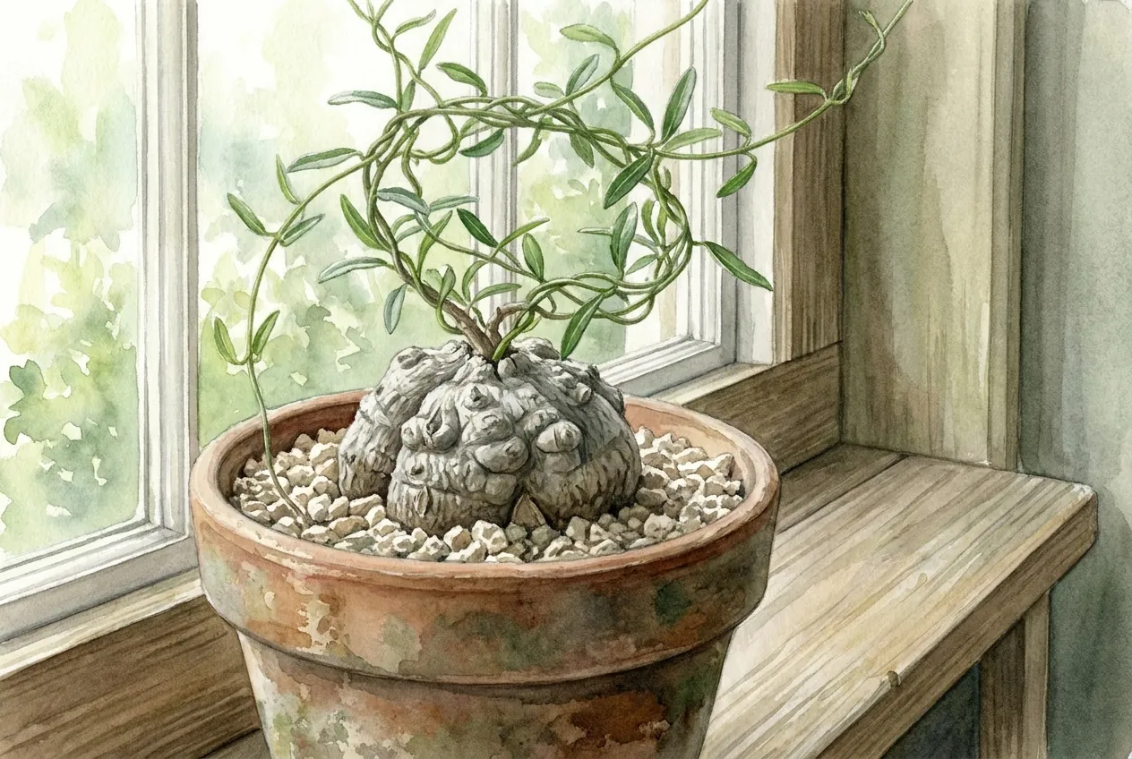 How to Expose a Caudex Above Soil Without Sunburn or Rot