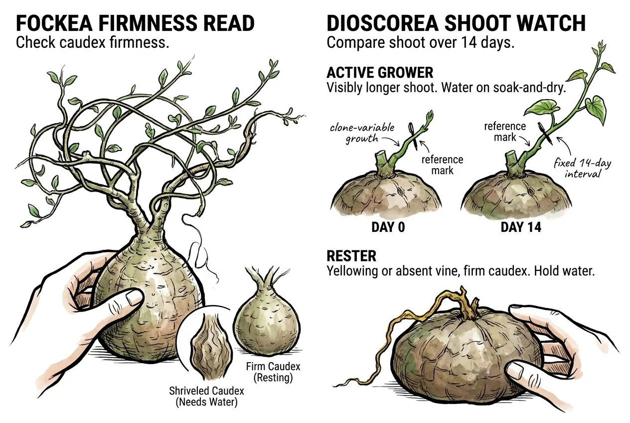 Botanical illustration for: Shoot watch tells a grower from a rester
